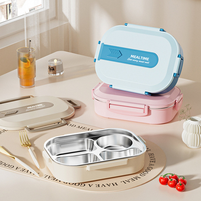Food Grade 304 Stainless Steel Lunch Container Bento Box Tiffin Box Food Storage Container Lunch Box