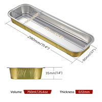 Contenants en aluminium jetables de qualité alimentaire XC Y58 750 ml avec couvercle en plastique, moules à gâteaux et à pains pour cheesecake, stockage alimentaire