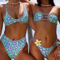 Badmode Bikini Sexy Geen Kleding Dames Bikini Geprint Omkeerbaar Micro Hot Sexy Bikini Serie