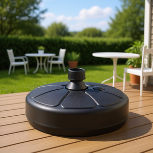 Base para Sombrilla de Patio de Plástico Negro D0100HHHTZ2, 4 Galones, Rellenable con Arena, Muebles Modernos para Exteriores - Product Image 2