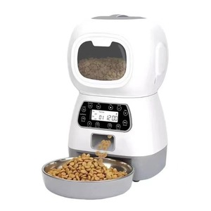 Distributeur de nourriture pour animaux de compagnie programmable, 3,5 L, double alimentation, mémoire en cas de panne de courant, pour l'alimentation des chats en extérieur pendant les vacances - Product Image 1