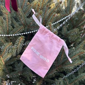 Factory Price Small <b>Drawstring</b> Jewelry <b>Pouch</b> Customized Cotton Fabric Gift Packaging <b>Pouch</b> With Logos - Product Image 6