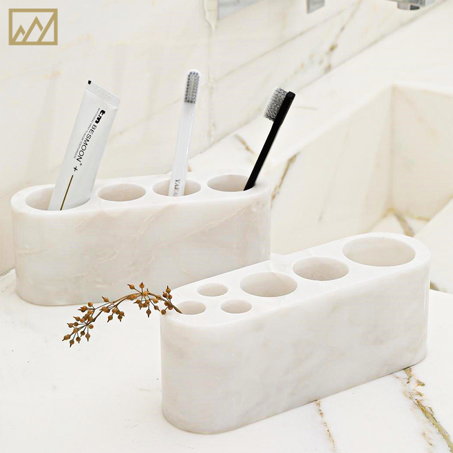 marble bathroom accessories set