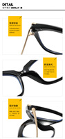 Monture de lunettes pour femme X, design œil de chat et papillon, en métal, monture intégrale, anti-lumière bleue, grande monture, verres plats, pour visage rond
