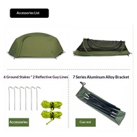 Tente de camping portable sans installation avec moustiquaire double couche, ouverture rapide, poteaux en aluminium, pour randonnée, chaude et occultante