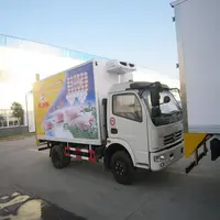 DONGFEGN 4x2 4x4 6 पहियों RHD फ्रिज ट्रक ताजा फल मांस समुद्री भोजन आइस क्रीम परिवहन ट्रक ठंडा बॉक्स ट्रक