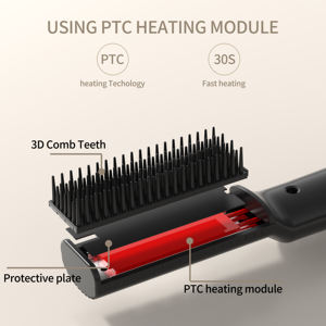 Plancha de Pelo Eléctrica para Hombre con Pantalla LED, Placas de Titanio/PTC, Logotipo Personalizable, Calentamiento Rápido, para Hogar y Hotel - Product Image 2