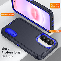 Étui de protection pour téléphone 3 en 1 Heavy Armor pour Samsung Galaxy A27 A26 A36 A56 A37 A06 A17 S26 Ultra, cadre en plastique rigide, coque arrière en TPU