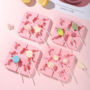 Cetakan silikon lolipop kartun <span class=keywords><strong>Promo</strong></span> grosir cetakan memanggang tanpa bau buatan rumah DIY untuk peralatan memanggang mandi bayi Natal - Product Image 5
