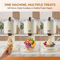 Machine à glace et yaourt compacte transfrontalière aux normes européennes, avec agitation automatique, pour desserts glacés DIY, modèle 0901