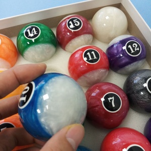 Xmlivet ลูกบอลสระว่ายน้ำดีไซน์ไข่มุกหินอ่อนคุณภาพสูง57.25มม. <span class=keywords><strong>2</strong></span> 1/4นิ้ว16ชิ้นในชุดลูกบิลเลียด - Product Image 4