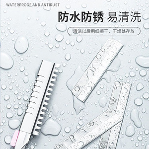 Tondeuse à sourcils Pay, manche de rasoir pliable en acier inoxydable pour le toilettage quotidien, 14x2cm - Product Image 4