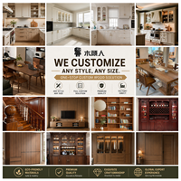 Mueble de TV Moderno de Madera Contrachapada con Pantalla LED, Gabinete de Almacenamiento Resistente, Muebles Personalizados para Sala de Estar y Hotel