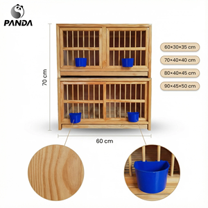 Orijinal Fabrika En Çok Satan Modern Ahşap Evcil Hayvan Mobilyası Katlanabilir Erkek & Dişi Kuş Kafesi Doğal Ahşap Evcil Hayvan Çiftleştirme İçin - Product Image 5