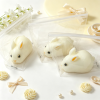 Jouet anti-stress lapin mignon, jouet à presser doux et réaliste, jouet à rebond lent pour la libération du stress