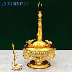 XINGPAI, venta al por mayor, juego de platos de Chef, juego de buffet de boda, calentador de comida, elegante, moderno, 8L, calentador de sopa de Catering, plato de frotamiento a la venta - Product Image 2