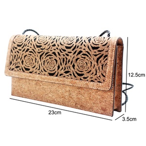 กระเป๋าถือวีแกนแบบกำหนดเองของ Boshiho ทำจากไม้ก๊อก เหมาะสำหรับการเดินทาง ทำธุรกิจ  กระเป๋าถือแบบนุ่มรักษ์โลก ของขวัญสุดพิเศษ - Product Image 2