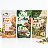 Sacs alimentaires pour reptiles, pochettes personnalisées à haute barrière pour vers de farine, grillons, insectes séchés, granulés et produits alimentaires