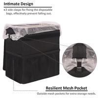 Poubelle de voiture pliable en polyester anti-fuite, poubelle suspendue, organisateurs et boîtes de rangement pour véhicules