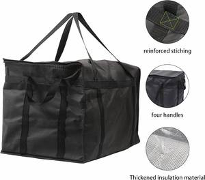 Portable Non Woven Shopping Bag Eco-Friendly Food Cooler Tote Bag Durable Foldable Pizza Thermal Luxury Cooler Bags - Product Image 3