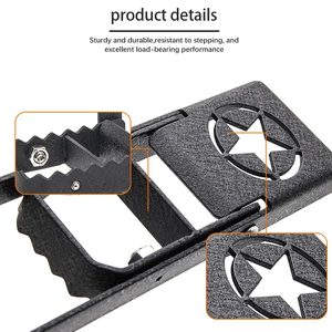 In Stock <strong>Door</strong> Hinge <strong>Steps</strong> Metal Folding <strong>Door</strong> Pedal Foot Pegs <strong>Step</strong> for Jeep Wrangler JK JL JT - Product Image 5