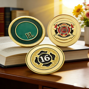 Pièces de monnaie commémoratives personnalisées en métal 3D/2D, fabrication directe d'usine - Product Image 1