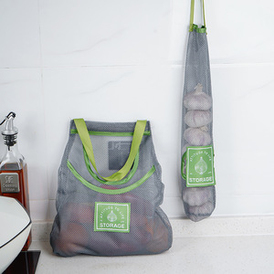 Sacs de rangement en filet pour cuisine, 10-20L, à suspendre au mur, pour l'organisation des aliments (ail, gingembre, oignon) - Product Image 4