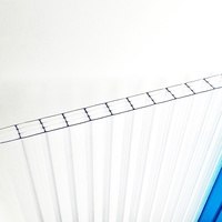 Plaque de polycarbonate multicouche recyclée PCR de 8 mm, panneau de toiture écologique, panneau de toit ouvrant, panneau de construction