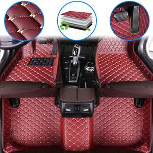 Muchkey Tapis écologique de haute qualité pour <span class=keywords><strong>Cadillac</strong></span> Escalade 7 sièges 2017 Tapis de sol en cuir de luxe pour voiture - Product Image 2