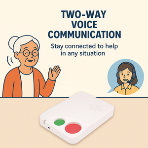 Dispositif d'alerte de sécurité senior avec appel vocal bidirectionnel et appel d'urgence à une touche sans effort pour les utilisateurs âgés des hôpitaux - Product Image 4