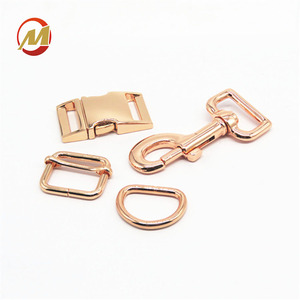 Fábrica de buena calidad de Metal personalizado fuerte accesorios para mascotas perro hebilla de <span class=keywords><strong>cuatro</strong></span> piezas conjuntos - Product Image 2