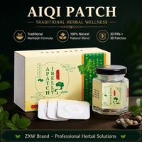 Patch chauffant abdominal aux herbes pour le soin du nombril OEM 3 autocollants + 3 pilules/boîte, autocollant amincissant à la moxibustion pour la taille, vente en gros