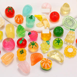 Comida de Juguete de Simulación, Fruta Naranja, <span class=keywords><strong>Hielo</strong></span> DIY, Fruta Transparente, Bolsa Sorpresa, Material para Bolas Hechas a Mano, Pegamento de Crema, Accesorios de Resina - Product Image 1