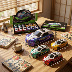 รถบังคับวิทยุ JR MS INDUSTRIES UV สีสันสดใส แบบดริฟท์เฉื่อย ขนาด 1:8 ไม่มีแบตเตอรี่ ของเล่นพลาสติก สำหรับเล่นในร่ม/กลางแจ้ง ของขวัญสำหรับเด็ก - Product Image 3