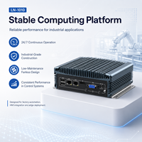 Computadora Industrial Personalizada OEM ODM con Enfriamiento Pasivo, Doble LAN, USB, COM, HD, VGA, Almacenamiento Opcional para Sistemas de Automatización