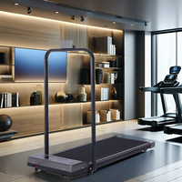 Tapis de course électrique pliable et portable pour la maison, capacité maximale 110 kg, pour la course et la marche
