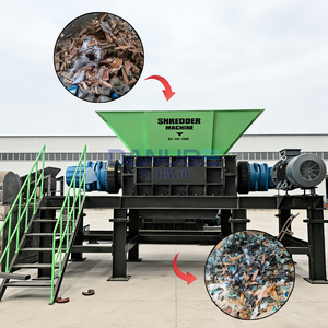 Automatic Double Shaft Industrial Shredder for Copper <b>Cable</b> and Rubber for Quality Recycling - Product Image 1