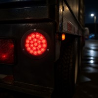 DAMAVO IP65 étanche LED feux arrière de camion 12V-24V DC 5 W ABS lampe automobile pour camions autobus remorques en rouge blanc jaune