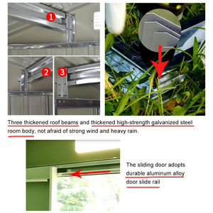 <span class=keywords><strong>Garage</strong></span> à vélos en métal acier pour garages et motos abri <span class=keywords><strong>de</strong></span> <span class=keywords><strong>garage</strong></span> en métal abri en métal extérieur - Product Image 6