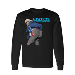 T-Shirt a Maniche Lunghe Gyat Washington Unisex con Stampa Digitale, Taglia Adulto, Promozionale - Product Image 3