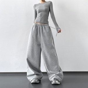 <span class=keywords><strong>Pantaloni</strong></span> Sportivi Classici Grigi da <span class=keywords><strong>Donna</strong></span>, Nuova Collezione Autunno 2026, Vita Alta, Traspiranti, Vestibilità Ampia, Casual, Gamba <span class=keywords><strong>Larga</strong></span>, Taglia XL - Product Image 5