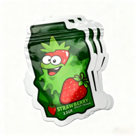 Sacs en mylar mélangés géants de 2 livres personnalisés 10x13 forme spéciale découpée prise irrégulière sacs en mylar de forme spéciale anti-odeur