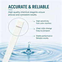 Tiras Reactivas para Pruebas de Calidad del Agua, Detección Rápida, Tiras Reactivas para Ácido Peracético, 0-2000 mg/L, Tiras Reactivas para PAA, OEM