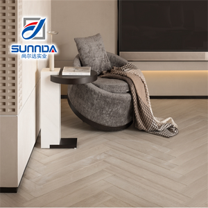 Sunnda กระเบื้องพอร์ซเลนไม้สีเข้มกระเบื้องพื้นผนังสโตนแวร์สดที่มีผลกระทบสีน้ำตาล150*900มม. สำหรับห้องนั่งเล่น - Product Image 2