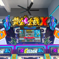 Machine de jeu d'arcade Kising à pousse-pièces pour 5 joueurs, idéale pour les parcs d'attractions