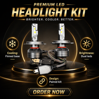 Ampoule de phare LED universelle 12 V 6000K, kit de conversion de phare de voiture pour remplacement et réparation