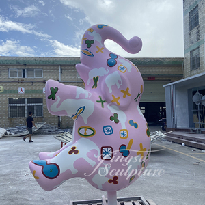 Modelo de Arte de resina de escultura de tamaño real de Pantera Rosa de dibujos animados modernos para decoración interior del hogar estilo de personaje - Product Image 5