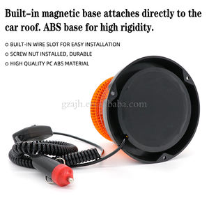 Haute luminosité 30LED lampe d'avertissement Flash rotative 30V toit éclater lumière clignotante aspiration magnétique accessoire intérieur pour voitures autobus - Product Image 4