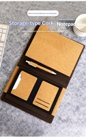 Carnet de notes avec insert de rangement en liège et sangle, haut de gamme, cadeau créatif, personnalisable avec logo
