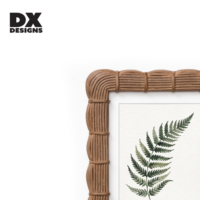 Cadre photo en bois naturel à bords ondulés DX Designs, 4x6, 5x7, 8x10 pouces, texture tissée, cadre photo de table, décoration bohème pour la maison